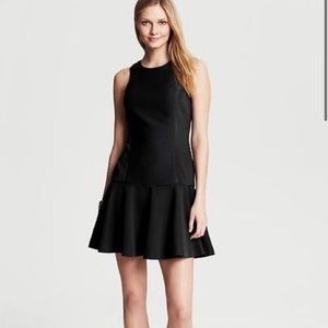 Banana Republic Black Halter Drop Waist Dress